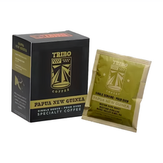 TRIBO COFFEE 新幾內亞 瓦吉谷地 濾掛式咖啡, 中深焙, 單份即飲, 11g, 5包, 1盒