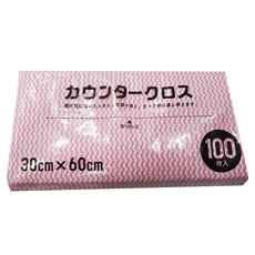 Daiwa Bussan 一次性粉紅擦拭布套裝 30cm x 60cm, 100張, 1包