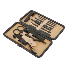 comet 修甲工具12件組, 黑色, 1組