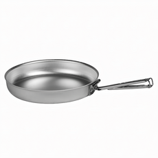 Trangia 724-20 超輕鋁折疊把手平底煎鍋 重量 244g 鍋子尺寸 Ø195x28mm, 不鏽鋼色, 1個