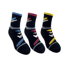 woawoa 經典斜紋中筒襪 十倍吸汗能量登山襪-L-3入組, 1入, Black