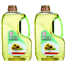 台糖 100％葵花油, 非基改, 含亞麻酸及次亞麻油酸, 不飽和脂肪酸含量80%以上, 2L, 2瓶