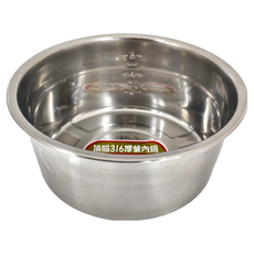 紅豹 頂級316厚釜內鍋 #316(厚度0.7), 不鏽鋼, 1個