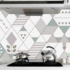 半島良品 炫染廚房防油貼磁磚貼 復古菱形, 1個