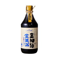 豆油伯 金美滿無添加糖釀造醬油, 500ml, 1瓶