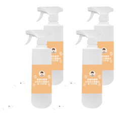 BUBUBOSS 寶寶防護罩 衣物用次氯酸水 水霧居家瓶, 嬰幼適用, 無色素, 無香精, 無酒精, 500ml, 4瓶