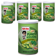 Koh-Kae 大哥 小罐 海苔山葵口味塗層花生, 105g, 6罐