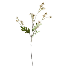 KUIBAO 快豹生活 小蘇梅仿真假花, 白色, 6個