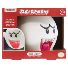 paladone 任天堂 有聲造型燈飾 - 電池供電 可按壓電源按鈕 官方遊戲音效, Boo/SUPER MARIO