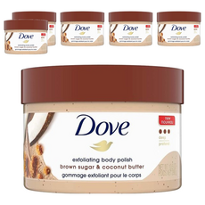 Dove 多芬 紅糖與椰子油 去除皮膚角質 身體磨砂, 298g, 6罐
