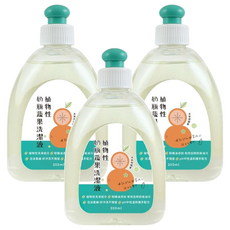 Combi 康貝 植物性奶瓶蔬果洗潔液, APG綠色洗淨成分, 天然橘子油配方, 300ml, 3瓶