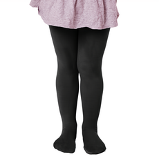 GIAT 吉亞特 兒童款 超細纖維大彈力包腳褲襪-台灣製, M, 黑色