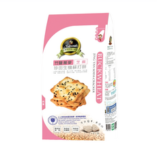 珍田生機 竹鹽蕎麥生機蘇打餅 蕎麥芝麻, 162g, 1袋