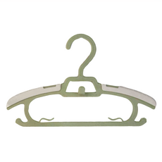 bebehome 多功能可伸縮兒童衣架 10入, 綠色, 1組