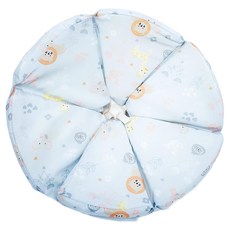 monbebe 輕量防水海綿頭套 2l 粉藍, 寵物防舔咬頭套, 手術後保護頸圈, 1入