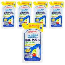 pigeon 貝親 奶瓶清潔劑補充包 濃縮版, 250ml, 5包