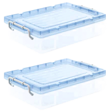 KEYWAY 聯府 強固型掀蓋整理箱 5.9L, 顏色隨機, 2個