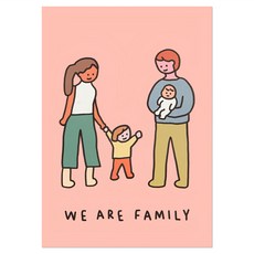 ZERO PER ZERO A3海報 WE ARE FAMILY, 42 x 29.7cm, 混和顏色