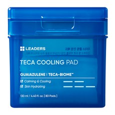 LEADERS 麗得姿 TECA 透涼鎮靜爽膚棉片 130ml 80片 鎮靜保濕, 1盒