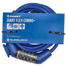 GIANT 捷安特 Flex Combo+ 號碼鎖, 8x1800mm SURELOCK, 1個
