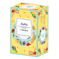 High Tea 伂橙 漢方茶 人蔘黃耆茶 溫潤補氣 無咖啡因 獨立茶包, 4g, 8包, 1盒