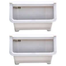 KEYWAY 聯府 維也納直取式收納箱 TF677-3 38L, 灰色, 2個