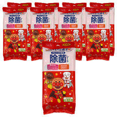 LEC ANPANMAN 麵包超人 日製抗菌濕紙巾 隨身包 25張x2包, 2包, 9袋, 25張