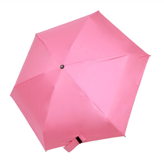 三折波普風情 抗UV黑膠晴雨傘, 粉色