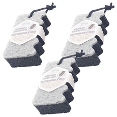 KEYTOSS 詰朵斯 竹炭添加 LULU雙效沐浴海棉, 顏色隨機, 1個, 3個