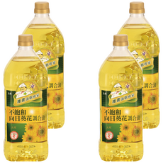 維義不飽和葵花油, 不含大豆沙拉油, 經日本厚生省檢驗合格, 1.5L, 4瓶