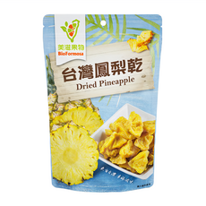 BioFormosa 美滋果物 台灣鳳梨乾 100g, 嚴選台灣在地水果, 新鮮直送, 低溫烘焙, 保持鮮果原有風味, 金鑽鳳梨, 1包