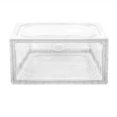 升級版 翻蓋磁吸鞋盒 大號 ABS+PP材質, 透明, 1個