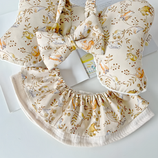 Lianne Baby 梨安舞兜小裁縫 法國狐狸莊園彌月禮盒 Set, 韓國製純棉布品, 梨安設計師手工縫紉, 杏色