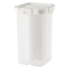 好物良品 日本五穀雜糧透明分裝罐 PP材質 白色/灰色可選 多樣分類, 14 x 14 x 23cm, 1個