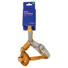 tails&me 尾巴與我 新經典 犬快套胸背帶 杏黃 - 快速穿戴 柔軟厚織尼龍 強韌安全重組 獨家配件扣, S, 1條