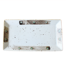 佐和陶瓷 灰釉梨地燒物皿 日本製 140ml, 白色, 1個