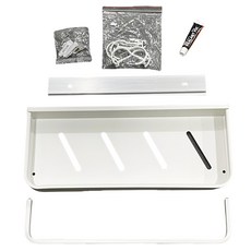懶角落 壁掛浴室置物架 270g, 白色, 1個