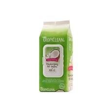 TROPICLEAN 神奇柔膚巾 深層清潔 寵物適用, 100張, 1包