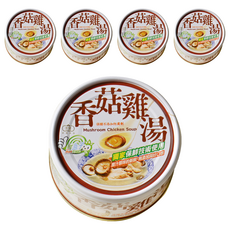 軒閣食品 鮮盒子 香菇雞湯 原味保鮮製程 無添加防腐劑, 230g, 5罐