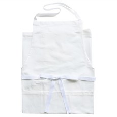 貝印 Kai 短 DB-2274 白色 簡約設計棉質圍裙, 1件