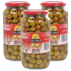 FIGARO 裴加羅 紅心橄欖, 西班牙原裝進口, 歐陸料理食材, 920g, 3罐