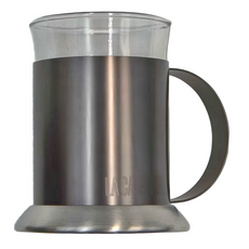 LA CAFETIERE 鋼座玻璃杯 200ml 2個, 銀色 + 透明色, 1組