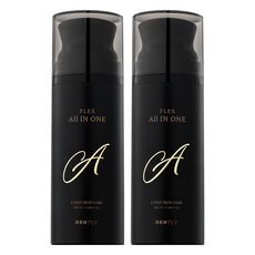 GENTLY Flex 男士多效合一亮白護膚精華 添加神經醯胺 滋潤保濕 清爽不黏膩 木質麝香香味, 100ml, 2瓶