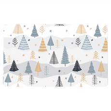 半島良品 PVC防油防水皮革地墊, 146 聖誕樹林, 1件