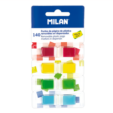 MILAN 抽取式分頁標籤貼 4色, 140張, 1組