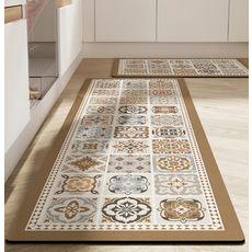 硅藻泥廚房軟墊 大尺寸, 120 x 40cm, 羅馬花磚