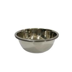 ECHO 18cm 3個 不鏽鋼深碗 餐具組, 1組, 銀色