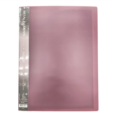 METAL ELEMENTS 金屬色系A4資料簿 40入, 紫色, 1本