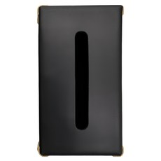 輕奢高級感手工皮革編織衛生紙盒, 靜謐黑