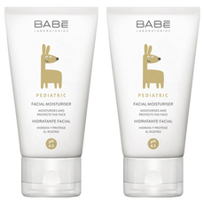 BABE 貝貝實驗室 Lab幼兒系列 臉部滋潤霜, 西班牙原裝進口, 燭果油/洋甘菊/維生素E配方, 適合戶外日照強風防護, 提高保濕力, 改善臉部肌膚乾裂, 50ml, 2條